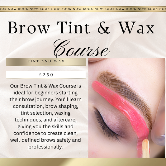 Brow Tinting and Waxing Course